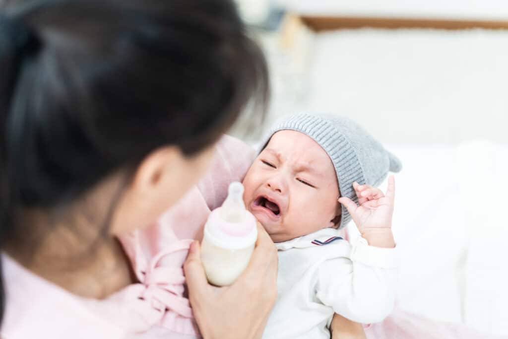 Baby refusing bottle