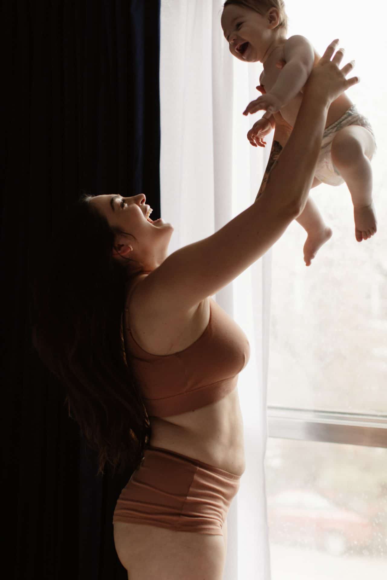 Photos of Andreea Gaul with baby
