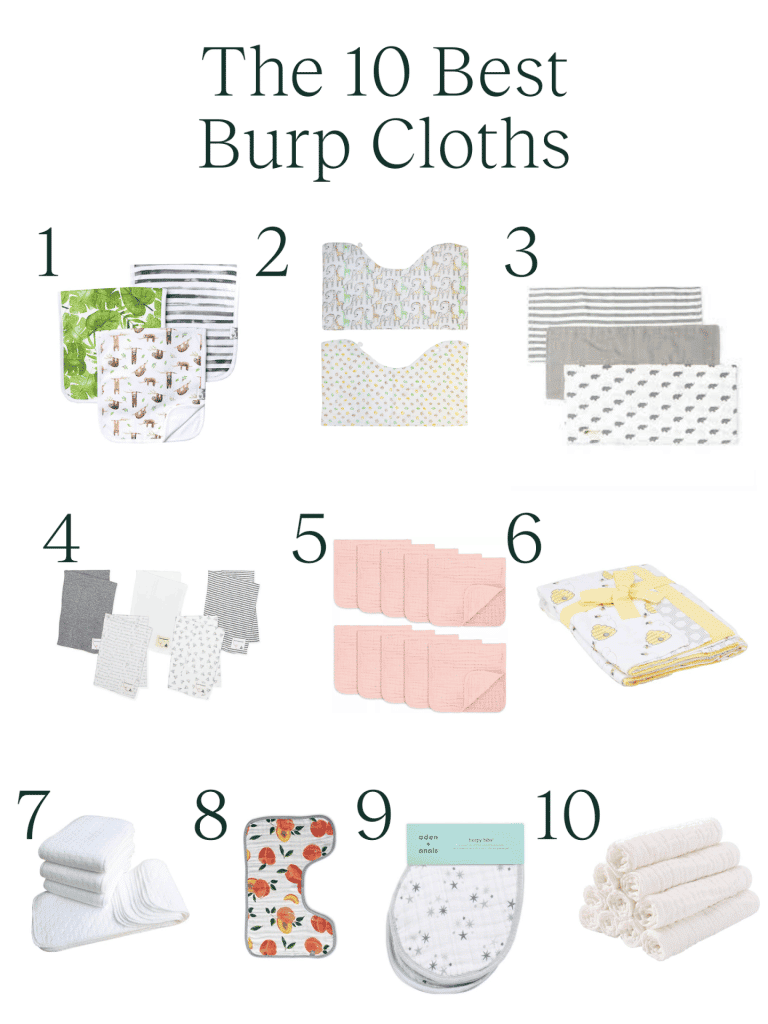 12 Pack New Born Starter Kit - Wash Cloths / Burp Cloths