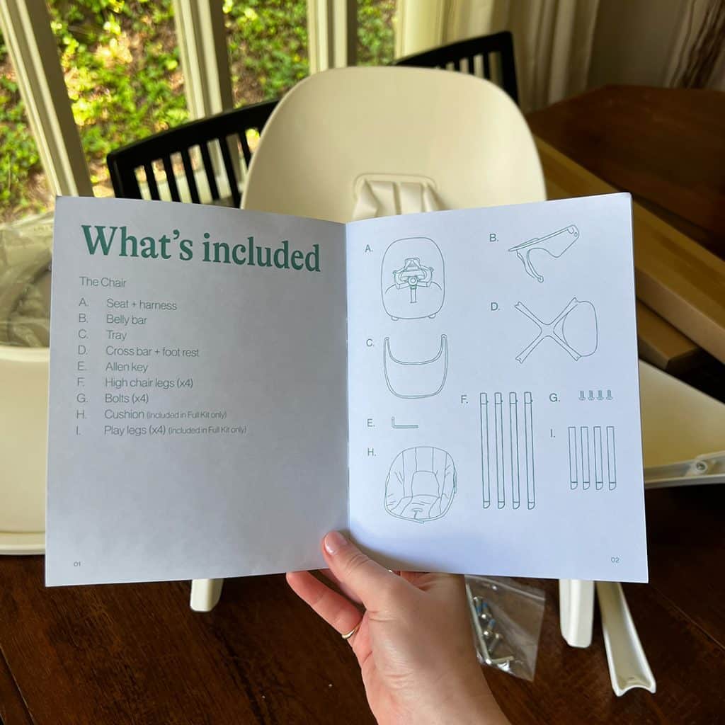 Photo of Lalo High Chair instructions