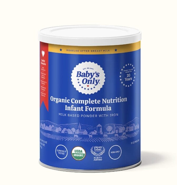 Best organic dairy store free baby formula